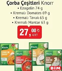 KNORR ÇORBA ÇEŞİTLERİ